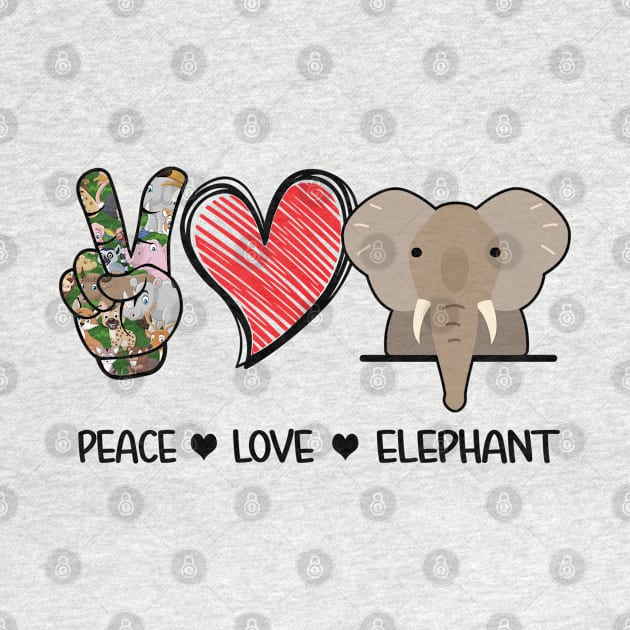 Peace Love Elephants by vip.pro123